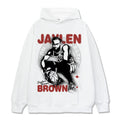 JAYLEN BROWN VINTAGE HOODIE – לבן