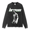 JAYLEN BROWN LONG SLEEVE – שחור שטוף