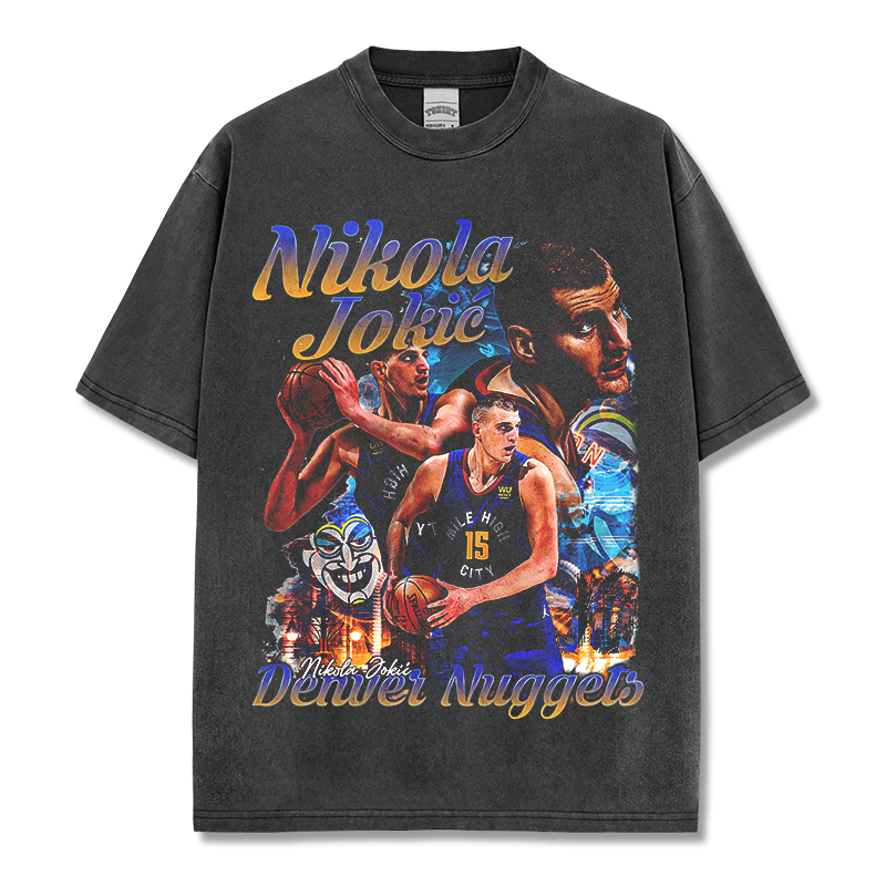 NIKOLA JOKIC VINTAGE TEE · FADEAWAY