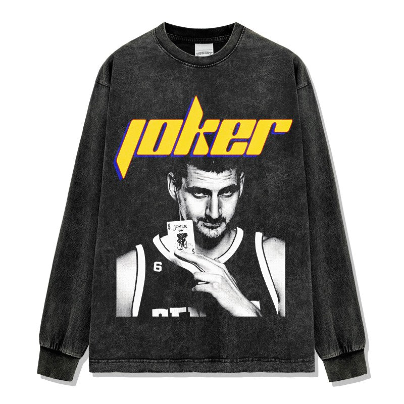 NIKOLA JOKIC LONG SLEEVE – שחור שטוף