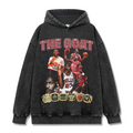 MICHAEL JORDAN VINTAGE HOODIE – שחור שטוף