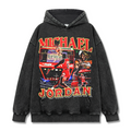 MICHAEL JORDAN VINTAGE HOODIE – שחור שטוף
