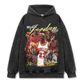 MICHAEL JORDAN VINTAGE HOODIE – שחור שטוף