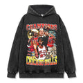 MICHAEL JORDAN VINTAGE HOODIE – שחור שטוף