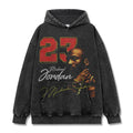 MICHAEL JORDAN VINTAGE HOODIE – שחור שטוף