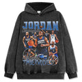 MICHAEL JORDAN VINTAGE HOODIE – שחור שטוף