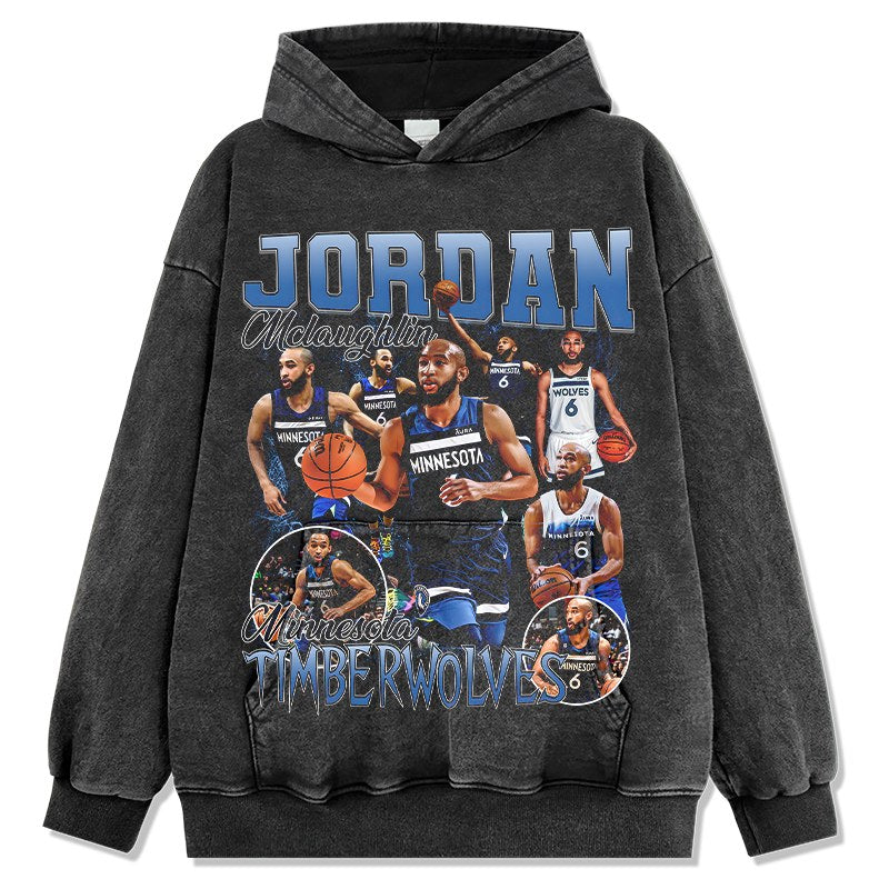 MICHAEL JORDAN VINTAGE HOODIE – שחור שטוף