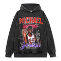 MICHAEL JORDAN VINTAGE HOODIE – שחור שטוף