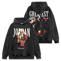 MICHAEL JORDAN VINTAGE HOODIE – שחור שטוף