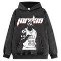 MICHAEL JORDAN VINTAGE HOODIE – שחור שטוף