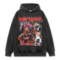 MICHAEL JORDAN VINTAGE HOODIE – שחור שטוף