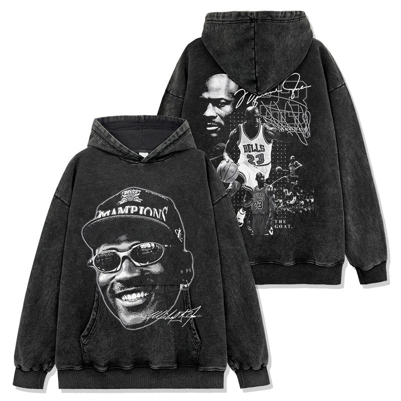 MICHAEL JORDAN VINTAGE HOODIE · HARDWOOD