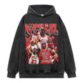 MICHAEL JORDAN VINTAGE HOODIE – שחור שטוף