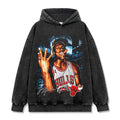 MICHAEL JORDAN VINTAGE HOODIE – שחור שטוף