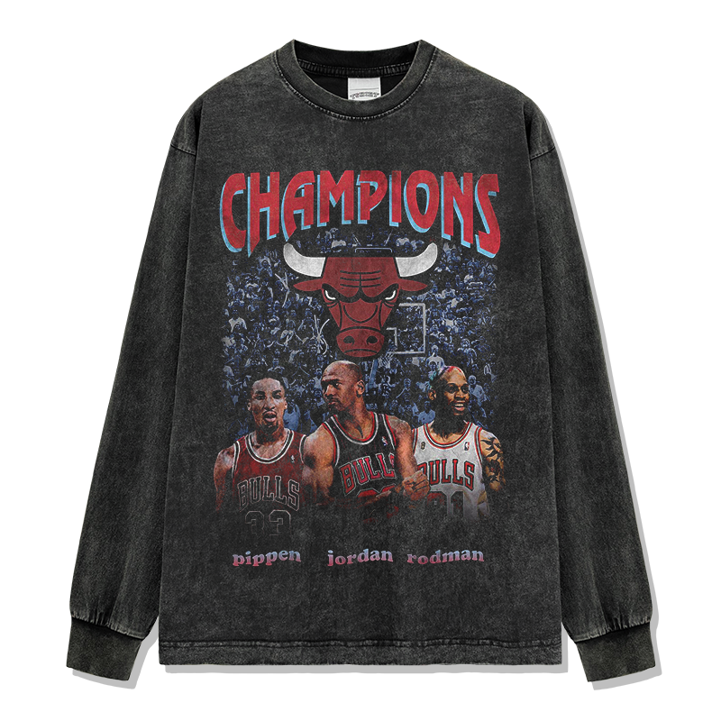 MICHAEL JORDAN LONG SLEEVE – שחור שטוף
