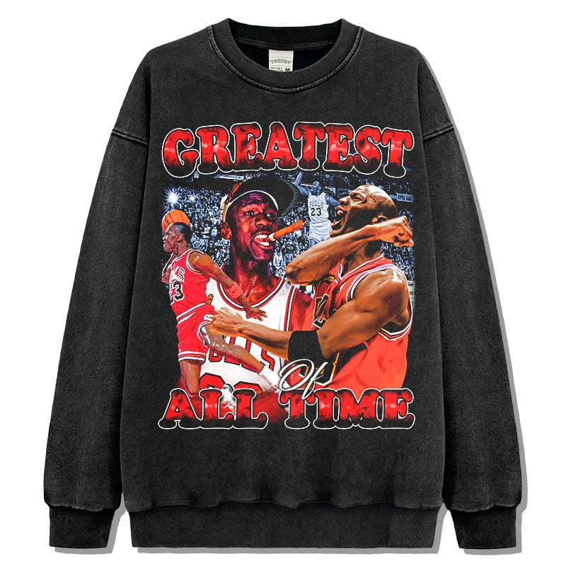 MICHAEL JORDAN LONG SLEEVE – שחור שטוף