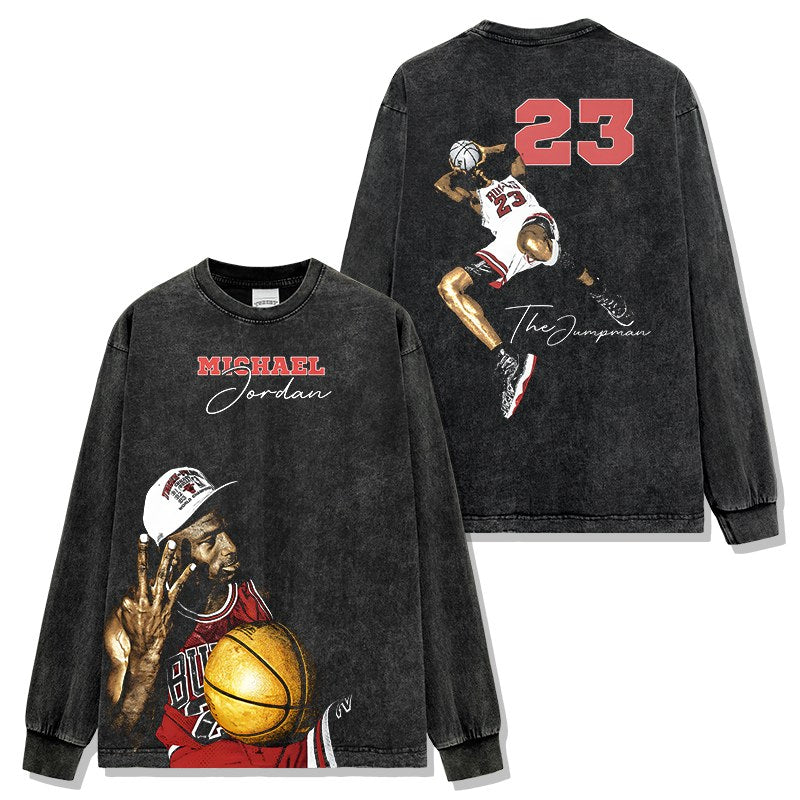 MICHAEL JORDAN LONG SLEEVE · CORNER THREE