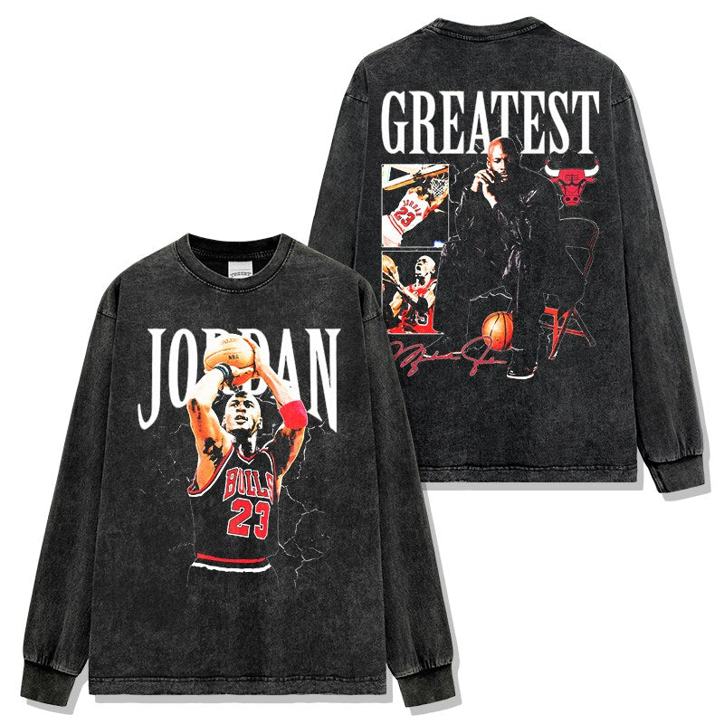 MICHAEL JORDAN LONG SLEEVE – שחור שטוף