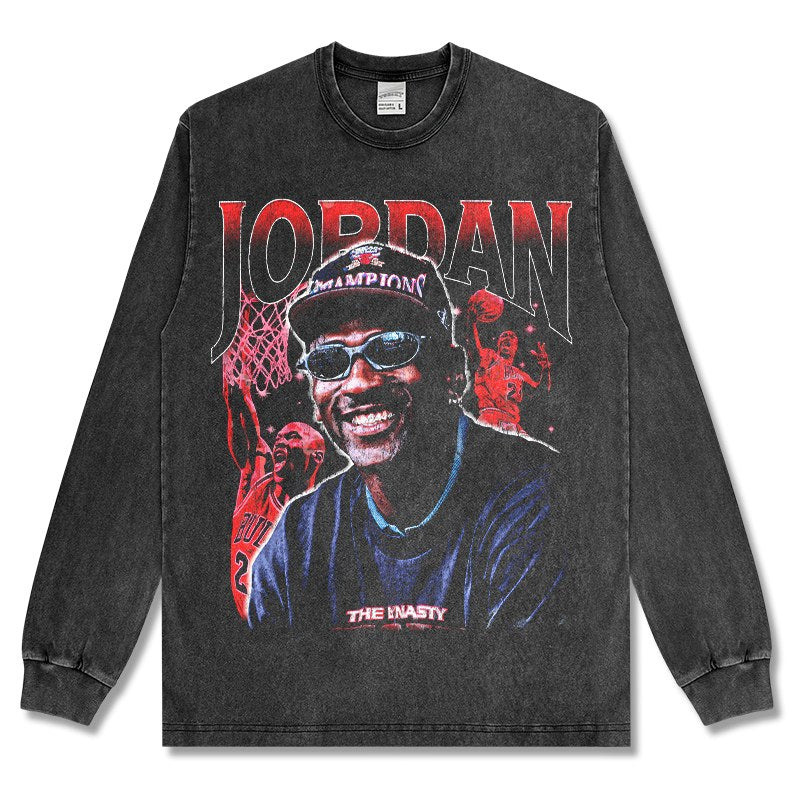 MICHAEL JORDAN LONG SLEEVE – שחור שטוף