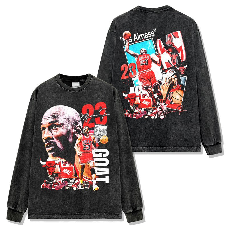 MICHAEL JORDAN LONG SLEEVE – שחור שטוף