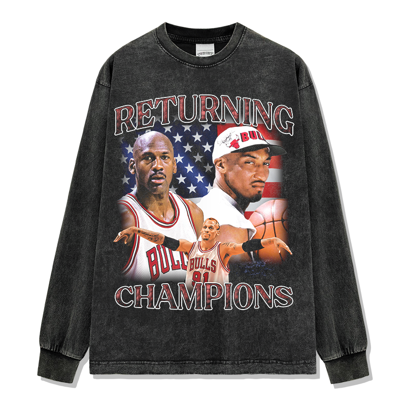 MICHAEL JORDAN LONG SLEEVE – שחור שטוף