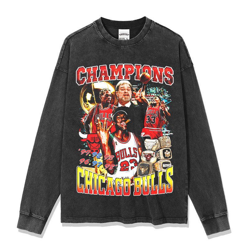 MICHAEL JORDAN LONG SLEEVE – שחור שטוף
