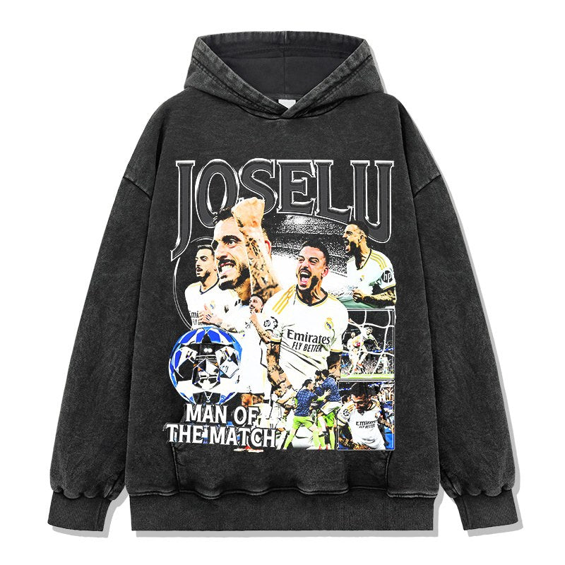 JOSELU VINTAGE HOODIE – שחור שטוף