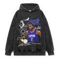 KAWHI LEONARD VINTAGE HOODIE – שחור שטוף