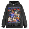KAWHI LEONARD VINTAGE HOODIE – שחור שטוף
