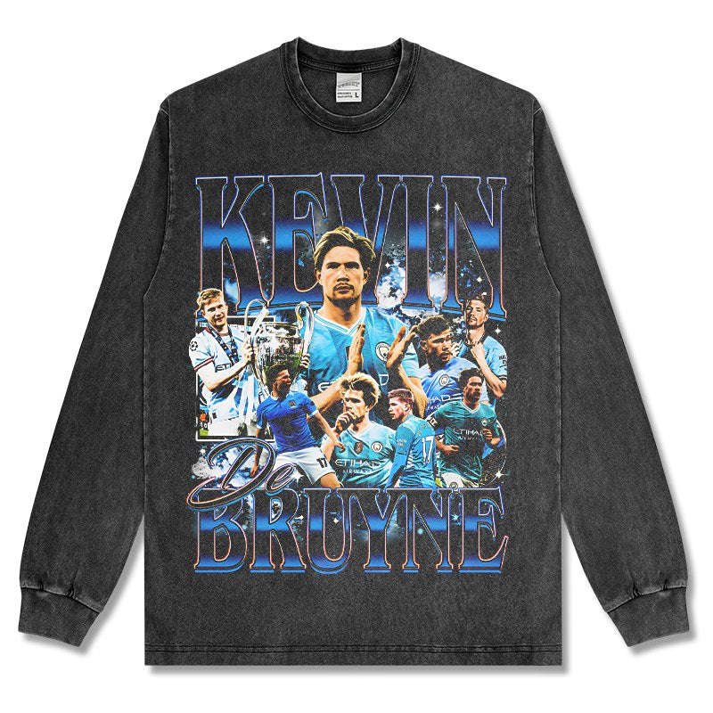 KEVIN DE BRUYNE LONG SLEEVE – שחור שטוף