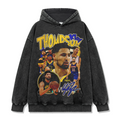KLAY THOMPSON VINTAGE HOODIE – שחור שטוף