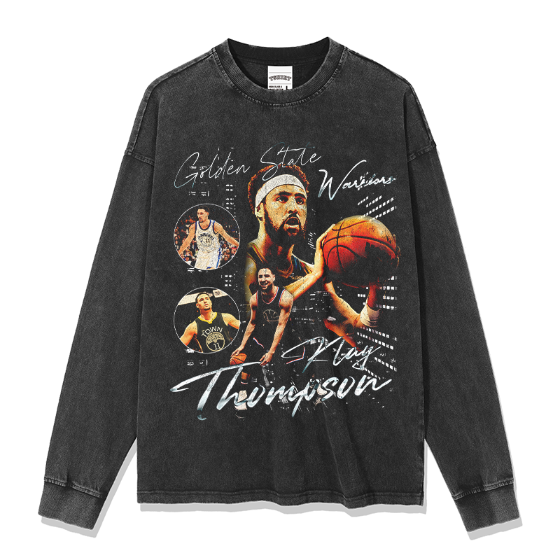 KLAY THOMPSON LONG SLEEVE – שחור שטוף