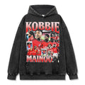 KOBBIE MAINOO VINTAGE HOODIE – שחור שטוף