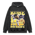 KOBE BRYANT VINTAGE HOODIE – שחור שטוף