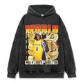 KOBE BRYANT VINTAGE HOODIE – שחור שטוף