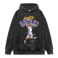 KOBE BRYANT VINTAGE HOODIE – שחור שטוף
