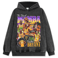 KOBE BRYANT VINTAGE HOODIE – שחור שטוף