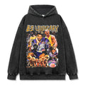 KOBE BRYANT VINTAGE HOODIE – שחור שטוף