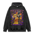 KOBE BRYANT VINTAGE HOODIE – שחור שטוף