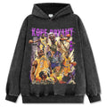 KOBE BRYANT VINTAGE HOODIE – שחור שטוף