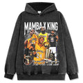 KOBE BRYANT & LEBRON JAMES VINTAGE HOODIE – שחור שטוף