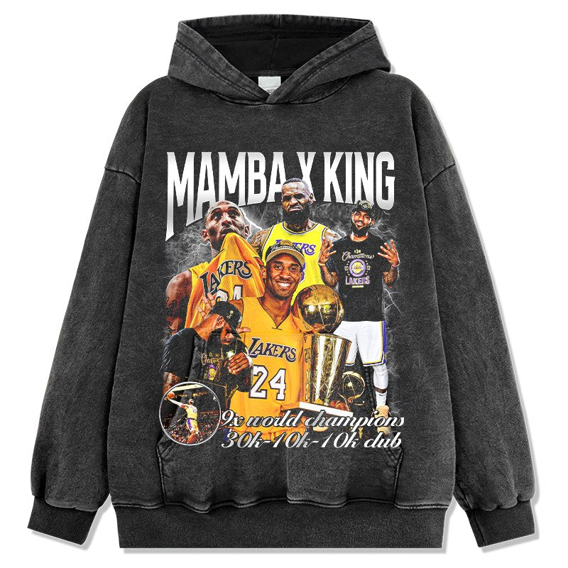 KOBE BRYANT & LEBRON JAMES VINTAGE HOODIE · WESTERN