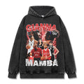 KOBE BRYANT VINTAGE HOODIE – שחור שטוף