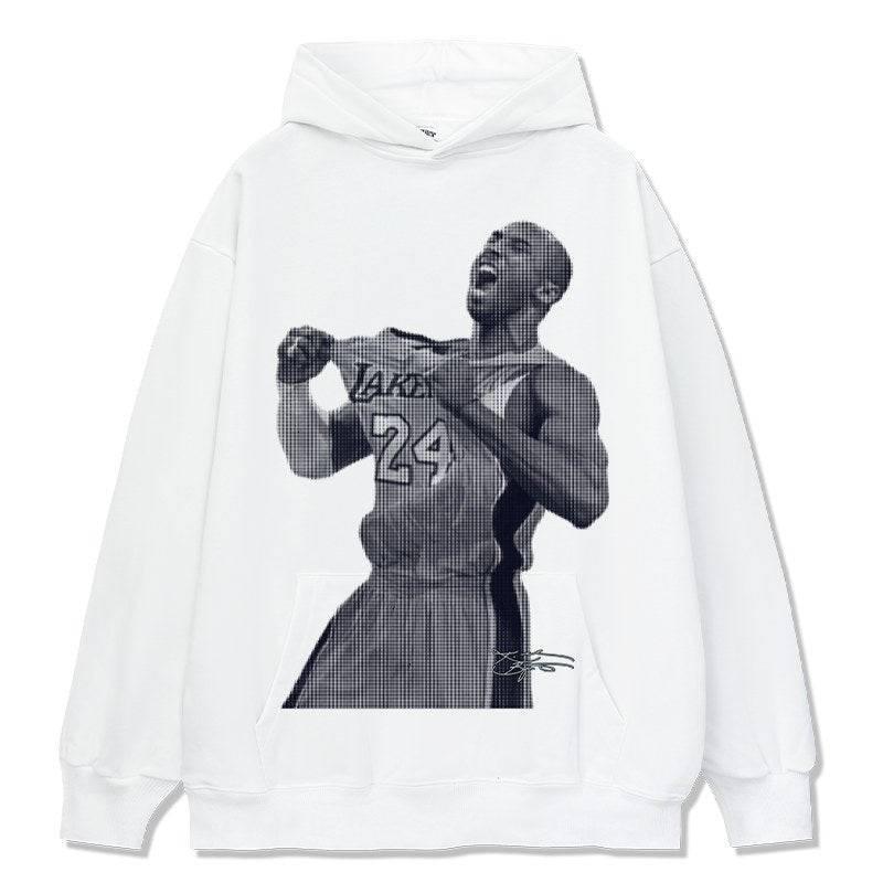 KOBE BRYANT VINTAGE HOODIE – לבן