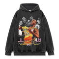 KOBE BRYANT VINTAGE HOODIE – שחור שטוף
