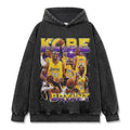 KOBE BRYANT VINTAGE HOODIE – שחור שטוף