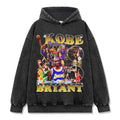 KOBE BRYANT VINTAGE HOODIE – שחור שטוף