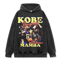 KOBE BRYANT VINTAGE HOODIE – שחור שטוף