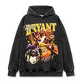KOBE BRYANT VINTAGE HOODIE – שחור שטוף