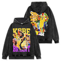 KOBE BRYANT VINTAGE HOODIE – שחור שטוף